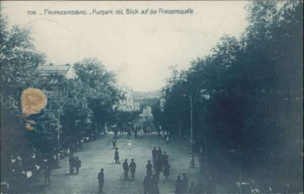 Franzensbad Kurpark Franzenquelle