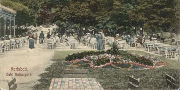 Karlsbad Eger Cafe Kaiserpark