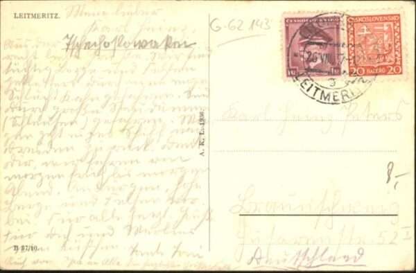 Leitmeritz Litomerice Nordboehmen Leitmeritz Schiff – Bild 2