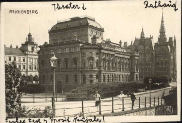 Reichenberg Liberec Boehmen Theater Rathaus