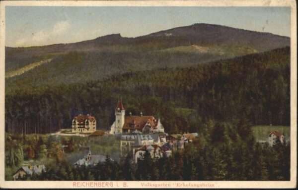 Reichenberg Liberec Boehmen Volksgarten Erholungsheim