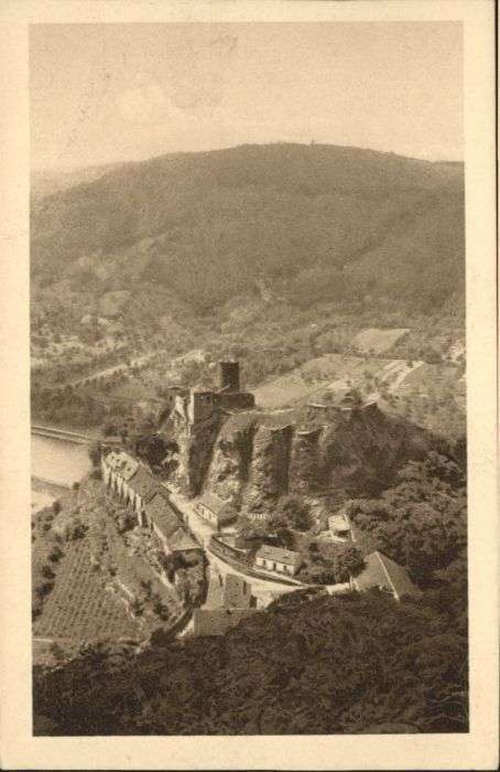Aussig Tschechien Aussig Burgruine Schreckenstein