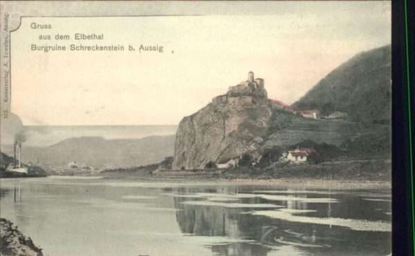 Aussig Tschechien Aussig Burgruine Schreckenstein