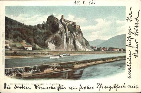 Aussig Tschechien Aussig Schreckenstein Schiff
