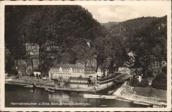 Herrnskretschen Boehmen Herrnskretschen Schiff