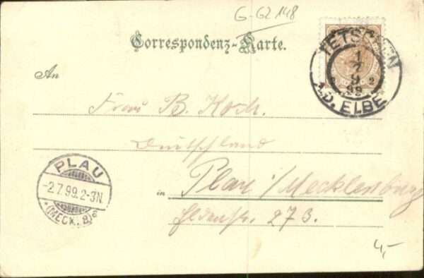 Tetschen-Bodenbach Boehmen Tetschen Brücke Schiff – Bild 2