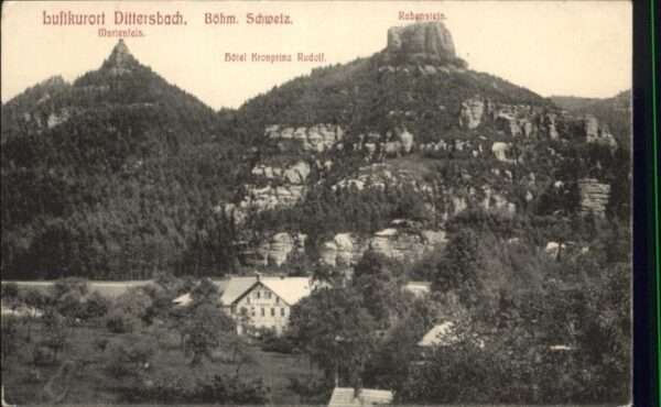 Dittersbach Waldenburg Dittersbach Hotel Kronprinz Rudolf Rabe