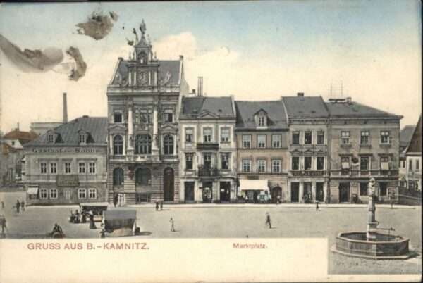 Kamnitz Marktplatz Brunnen