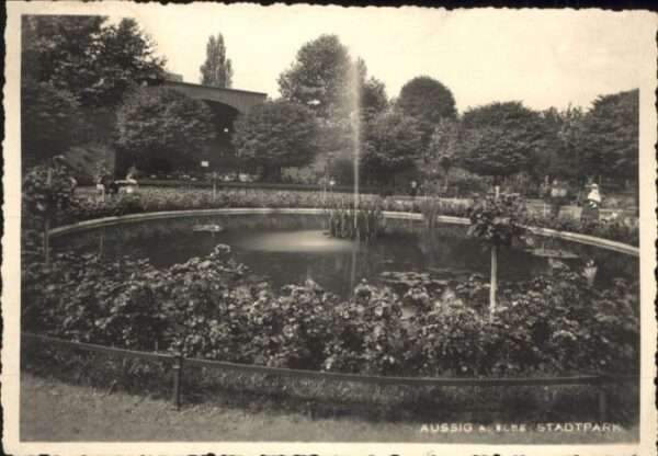 Aussig Tschechien Aussig Stadtpark Teich