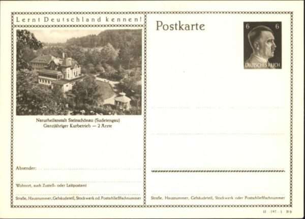 Steinschoenau Tschechien Naturheilanstalt