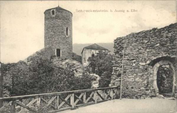 Schreckenstein Burg Strekov Schreckenstein bei Aussig