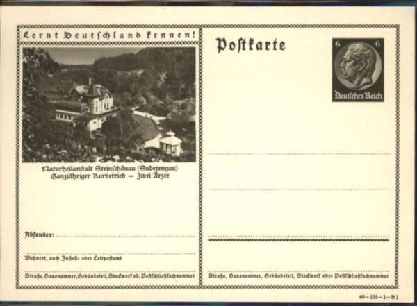 Steinschoenau Tschechien Naturheilanstalt