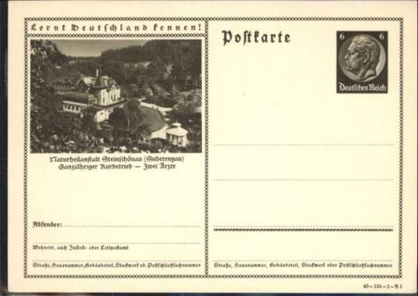 Steinschoenau Tschechien Naturheilanstalt