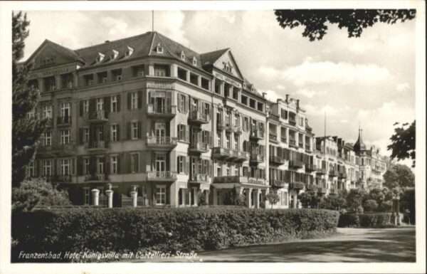 Franzensbad Hotel Königsvilla Cartellieri Strasse