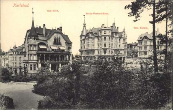 Karlsbad Eger Vila Silva Savoy Westend Hotel Villa Kl