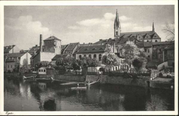 Eger Cheb Tschechien Eger Kirche Boot