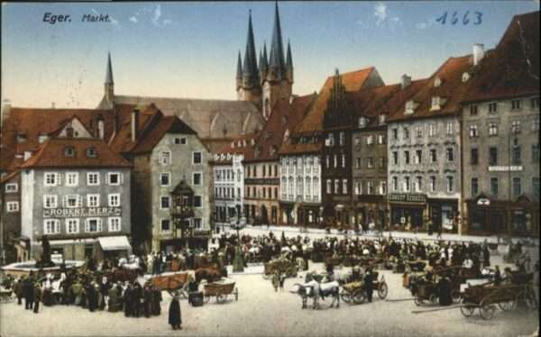 Eger Cheb Tschechien Eger Markt Kutsche