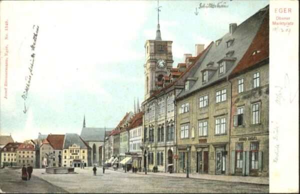 Eger Cheb Tschechien Eger Oberer Marktplatz Brunnen
