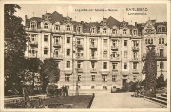 Karlsbad Eger Logierhaus Moskau Neapel Lutherstrasse