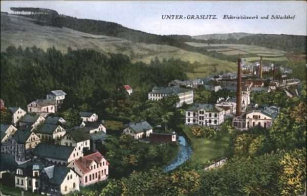 Unter-Graslitz Elektrizitätswerk Schlachthof