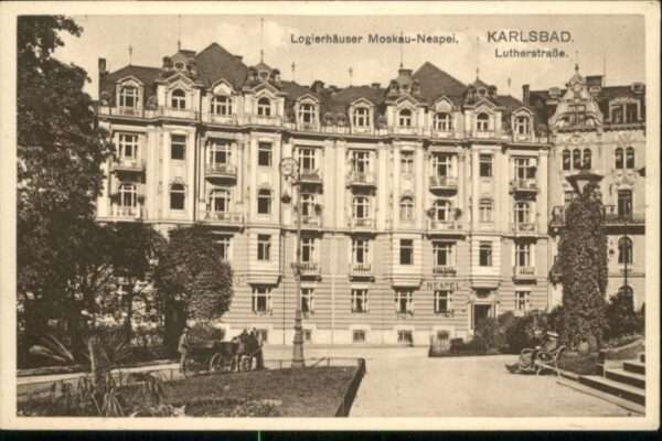Karlsbad Eger Logierhaus Moskau Neapel Lutherstrasse