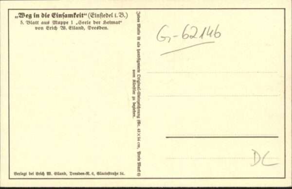 Einsiedel Boehmen ünstler Erich Eiland * – Bild 2