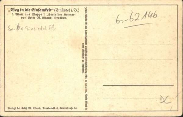 Einsiedel Boehmen ünstler Erich Eiland * – Bild 2