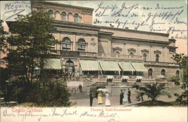 Teplitz-Schoenau Teplice Teplitz-Schönau Theater Cafe Restaurant
