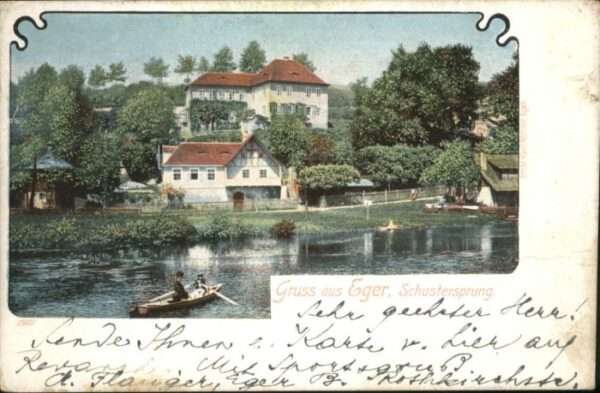 Eger Cheb Tschechien Eger Schustersprung Boot