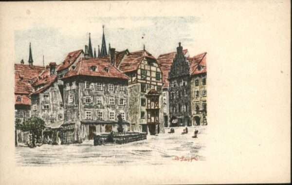 Eger Cheb Tschechien Eger Marktplatz  Künstler B  Lark