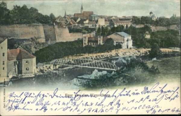 Eger Cheb Tschechien Eger Brücke