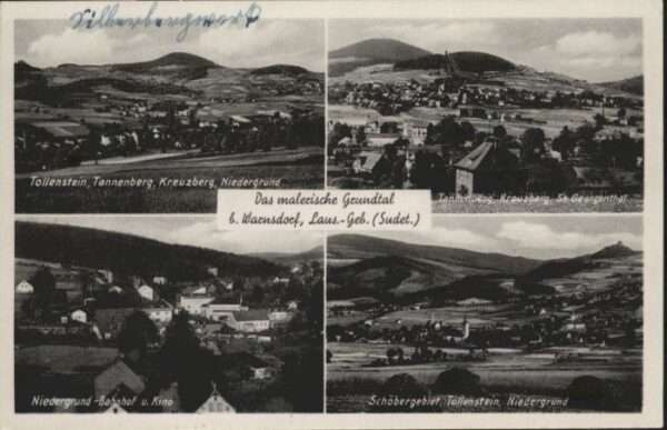 Warnsdorf Varnsdorf Boehmen Warnsdorf Tollenstein Tannenberg Kreuzb