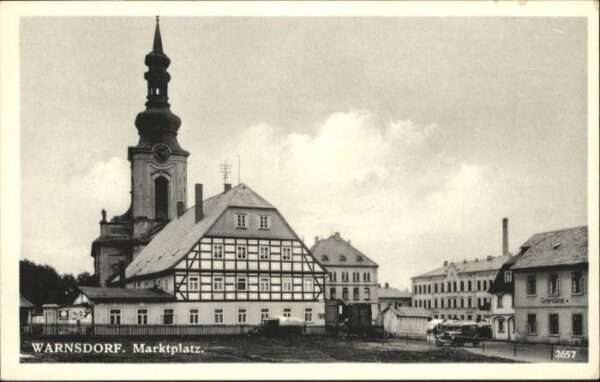 Warnsdorf Varnsdorf Boehmen Warnsdorf Marktplatz