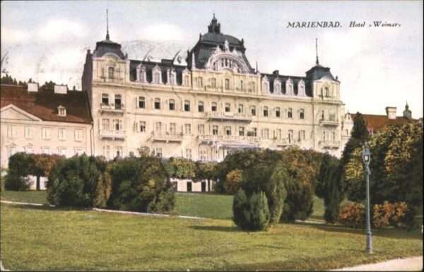 Marienbad Tschechien Boehmen Marienbad Hotel Weimar