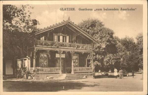 Glatzen Marienbad Tschechien Glatzen Gasthaus zum balzenden Auerhahn