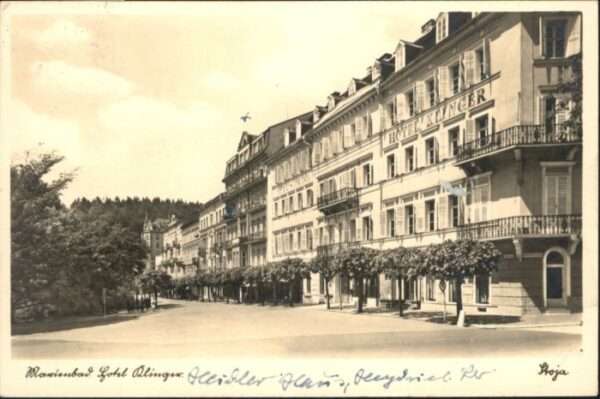 Marienbad Tschechien Boehmen Marienbad Hotel Klinger