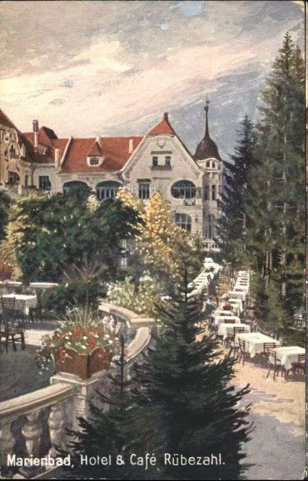 Marienbad Tschechien Boehmen Marienbad Hotel Cafe Rübezahl
