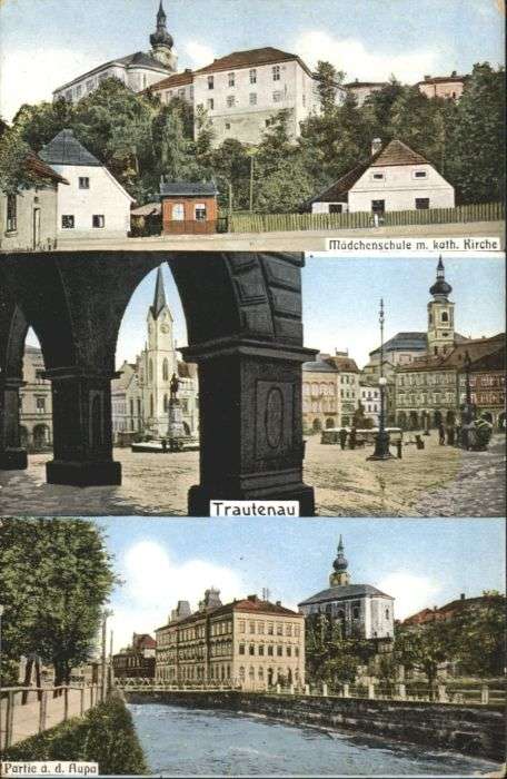 Trautenau Mädchenschule Kirche