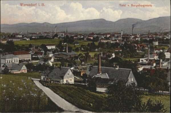 Warnsdorf Varnsdorf Boehmen Warnsdorf Burgbergwarte