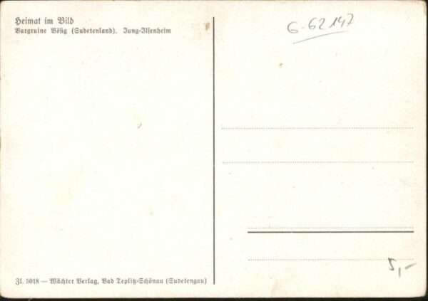 Jung-Ilsenheim Sudetenland Burgruine – Bild 2