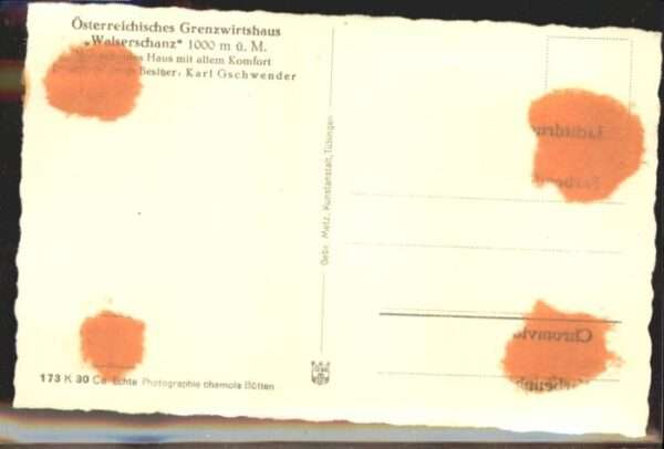 Kleinwalsertal Grenzwirtshaus Walserschanz – Bild 2