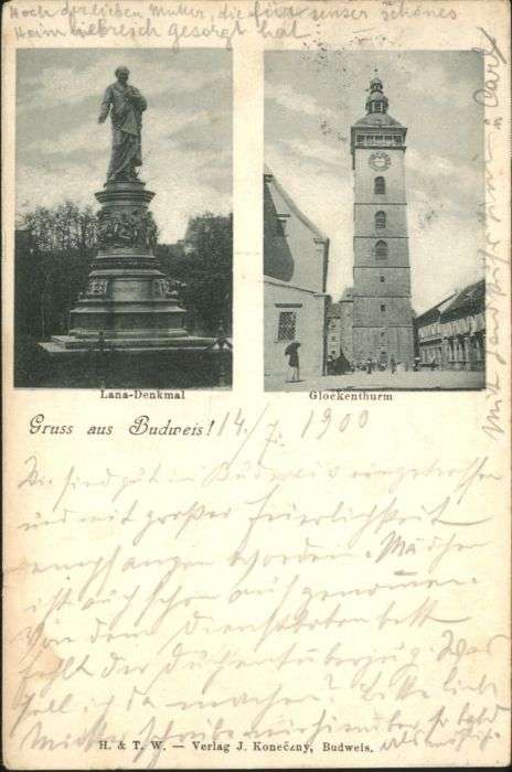 Budweis Ceske Budejowice Budweis Lana Denkmal Glockenturm