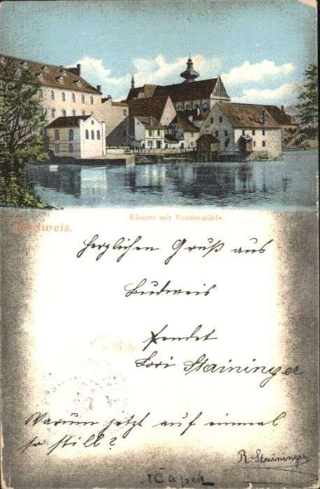 Budweis Ceske Budejowice Budweis Kloster Vordermühle