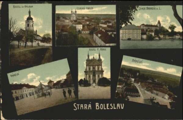 Stara Boleslav Kostel Vaclava Namesti Kostel Marie Zam