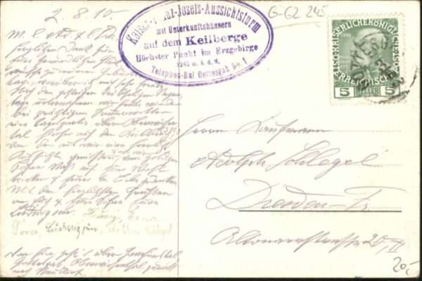 Keilberg Tschechien Kaiser Franz Josefs Aussichtsturm Unter – Bild 2