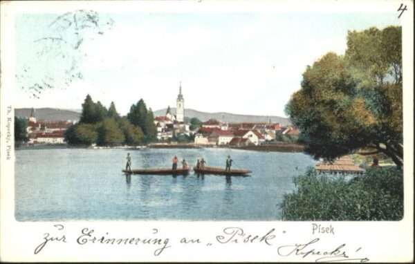 Pisek CZ Pisek Boot Kirche