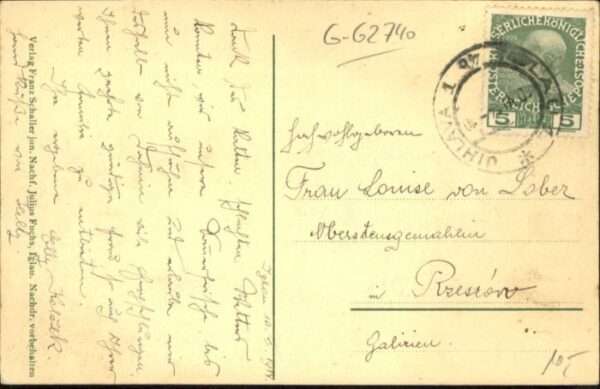 Iglau Jihlava Iglau Hauptplatz Säule Strassenbahn – Bild 2
