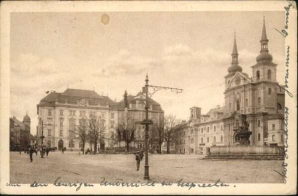 Iglau Jihlava Iglau Masarykplatz Kirche Post Sparkass