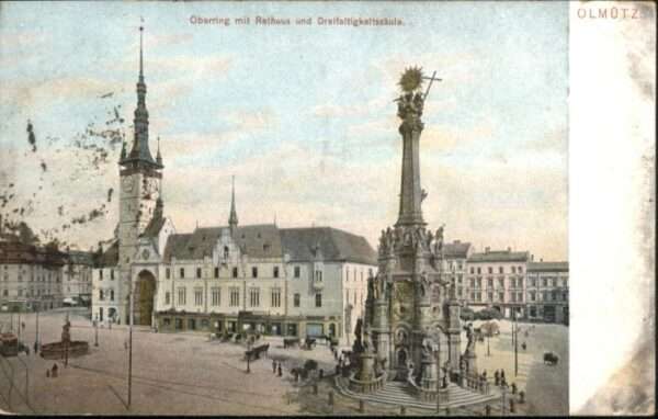 Olmuetz Olomouc Olmütz Oberring Rathaus Dreifaltigkeits
