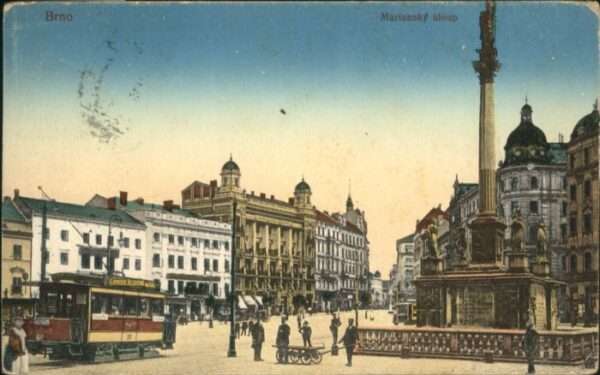 Bruenn Brno Brünn Strassenbahn Säule x